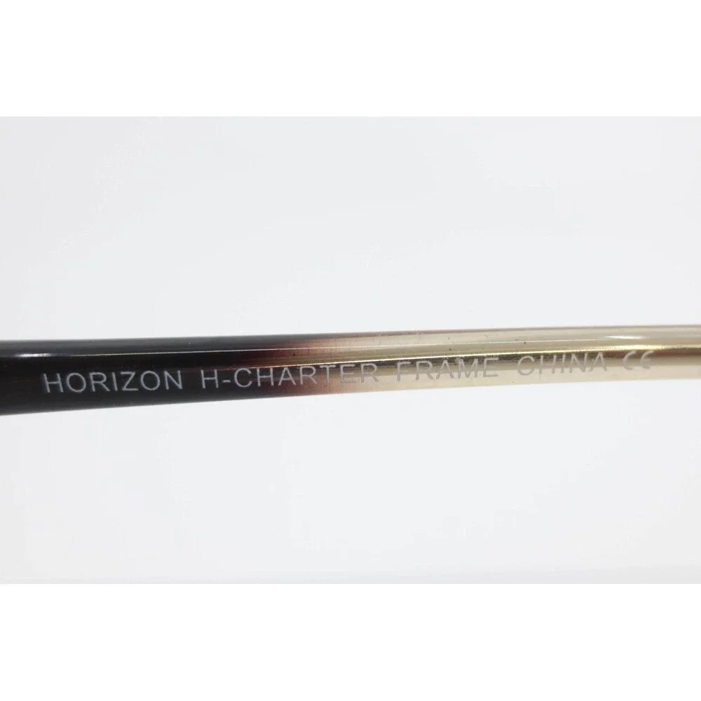 Horizon H-Charter Aviator Eyeglasses Timber Brown Gradient 56-16-145 H-CHARTER